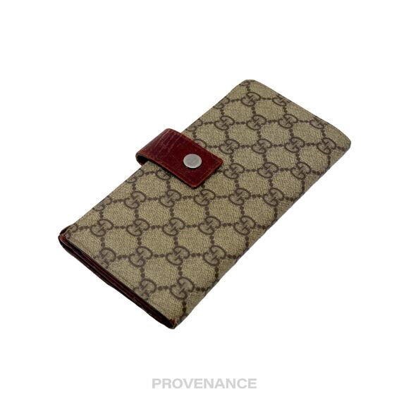 🔴 Gucci Long Wallet - GG Supreme Red - Picture 4 of 8